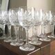 Set de 12 verres à vin en cristal taillé