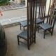 Series of 4 chairs Ingram Hight design Mackintosh edition Cassina