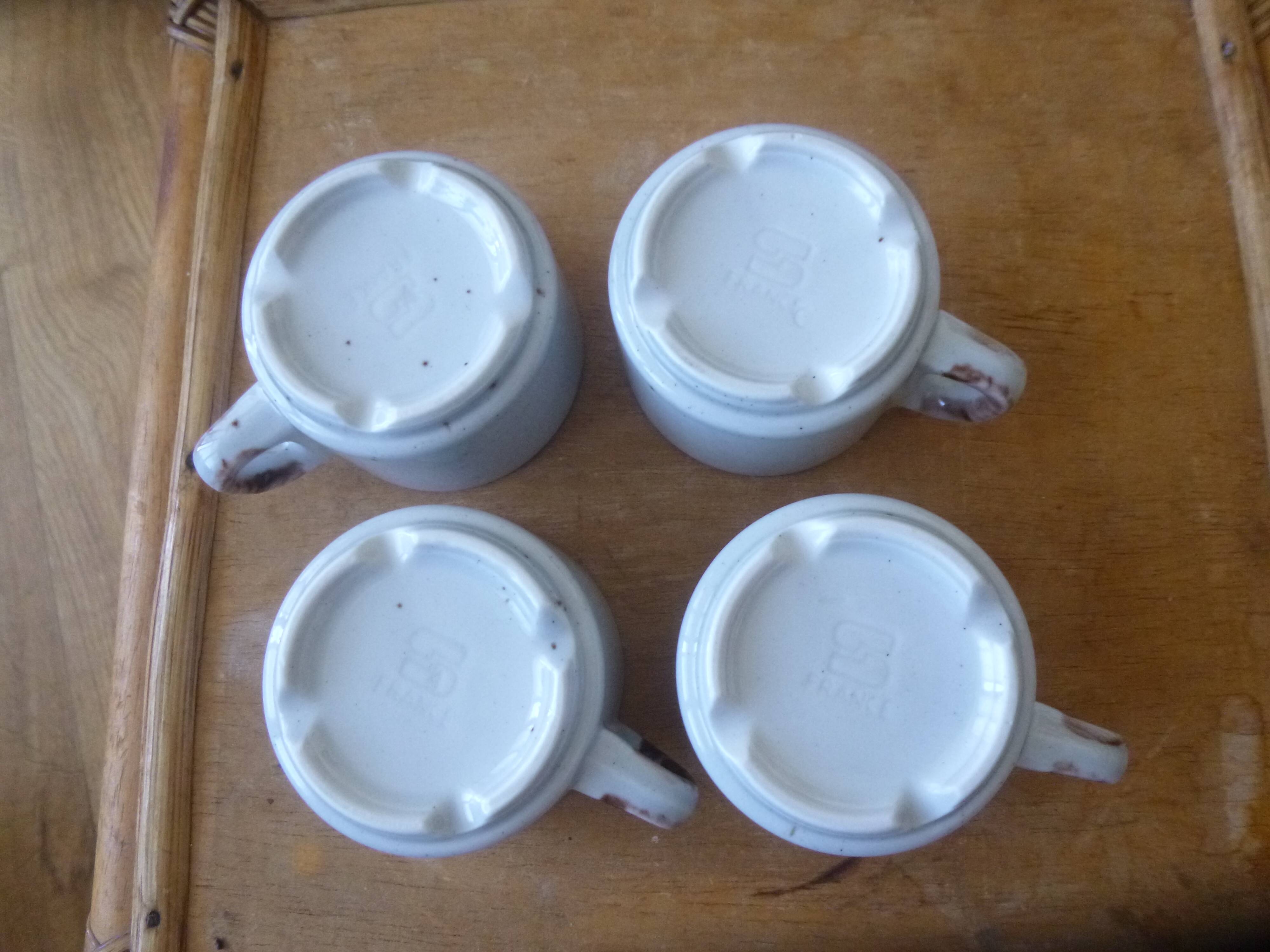 Sarreguemines coffee cups