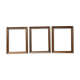 Set of 3 old wooden frames