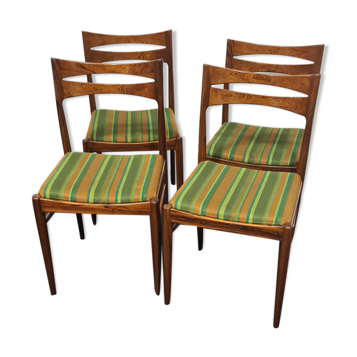 Chaises à manger en palissandre