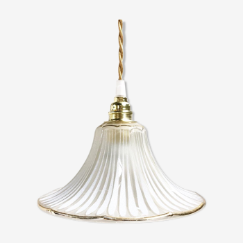 Lampe baladeuse blanche et or