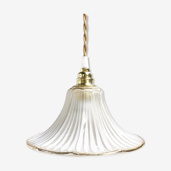 White and gold walking lamp