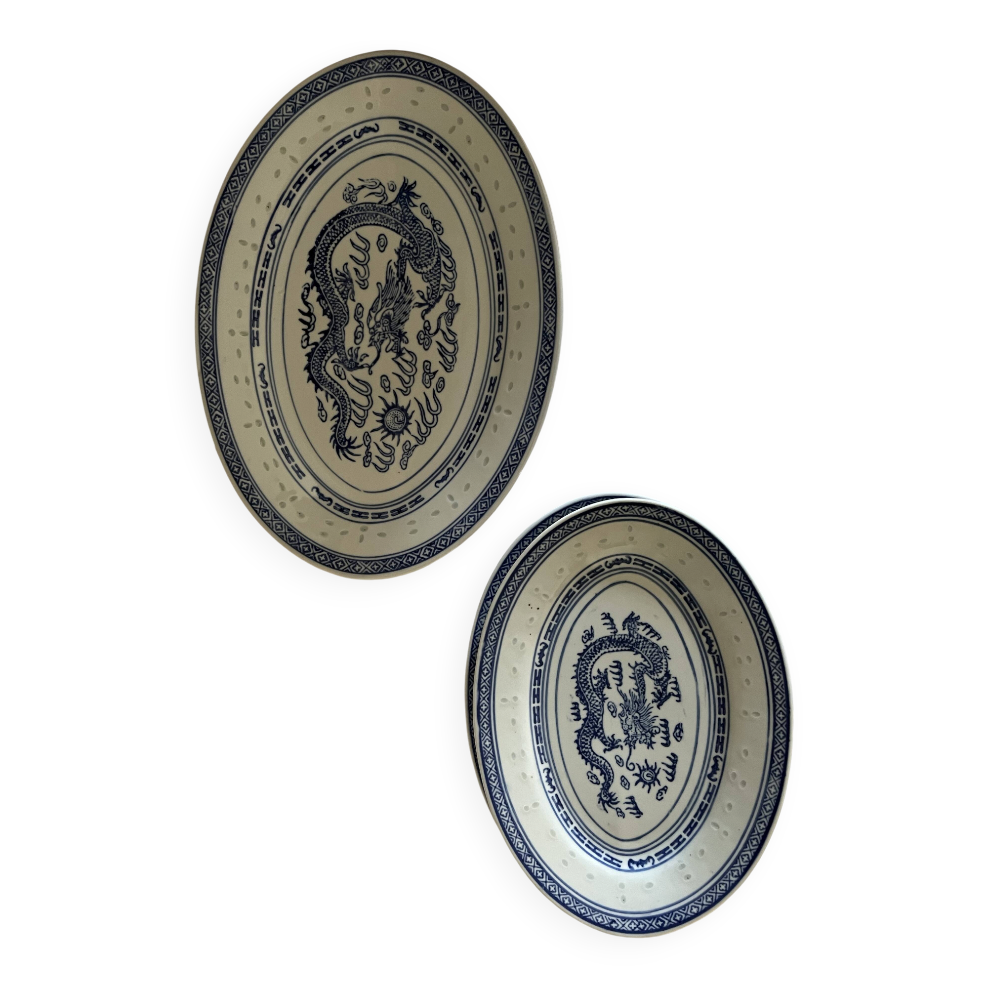 Service vintage porcelaine chinoise