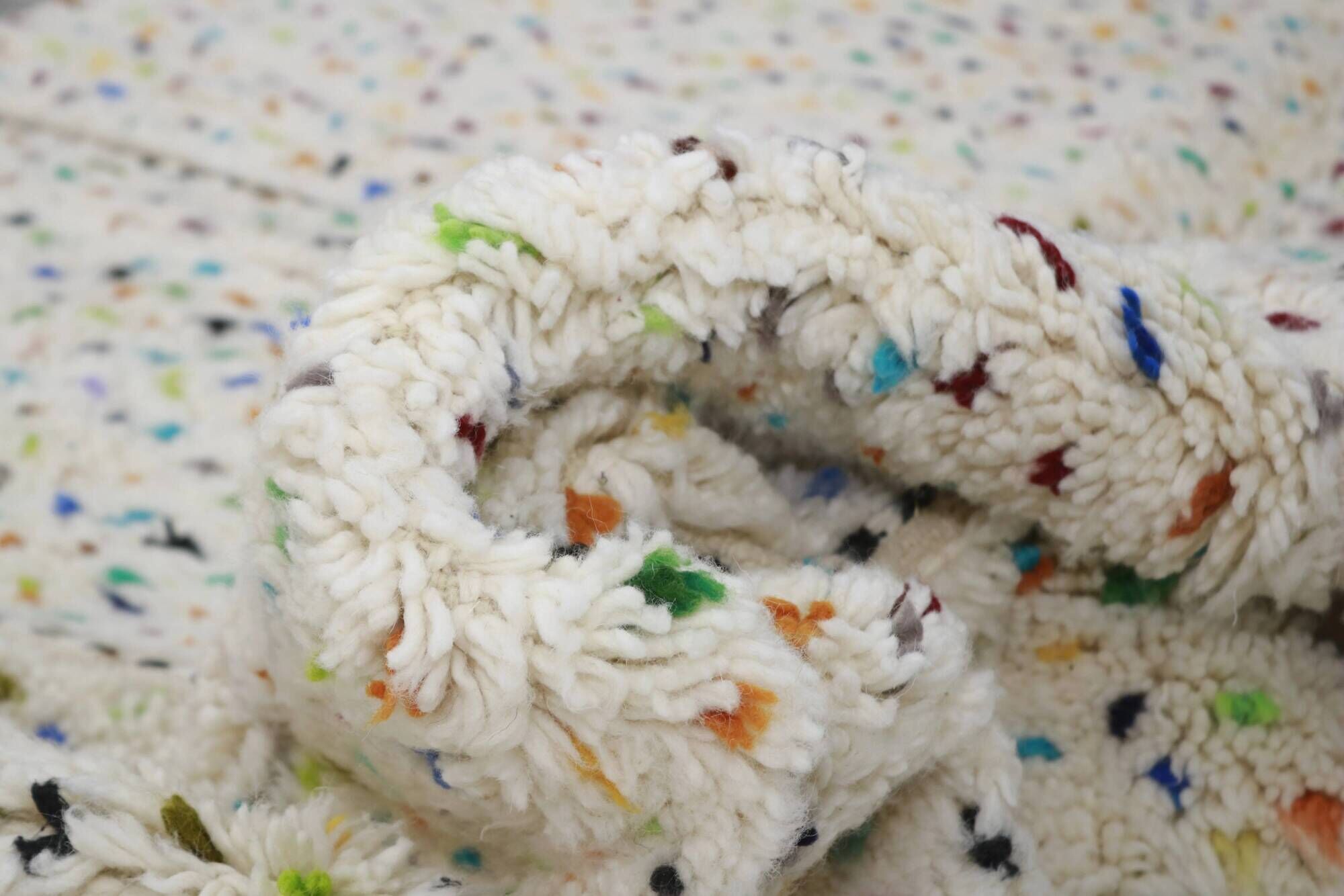 Medium Azilal rug 255×160 cm – Multicoloured ivory, AZO-782