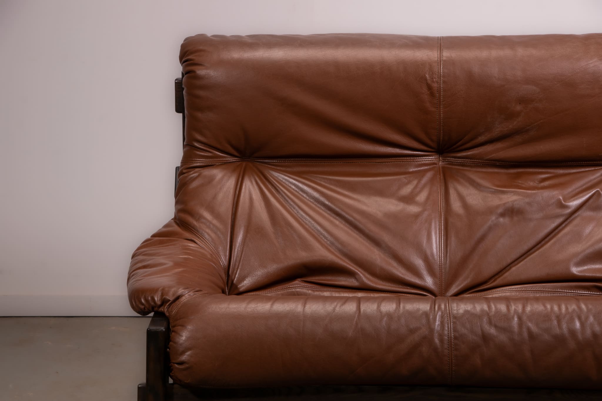 Canapé et fauteuil brutalistes hollandais conçus par Gerard Van den Berg pour Montis, vers 1980