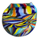 Vase multicolore moderne en verre de Murano