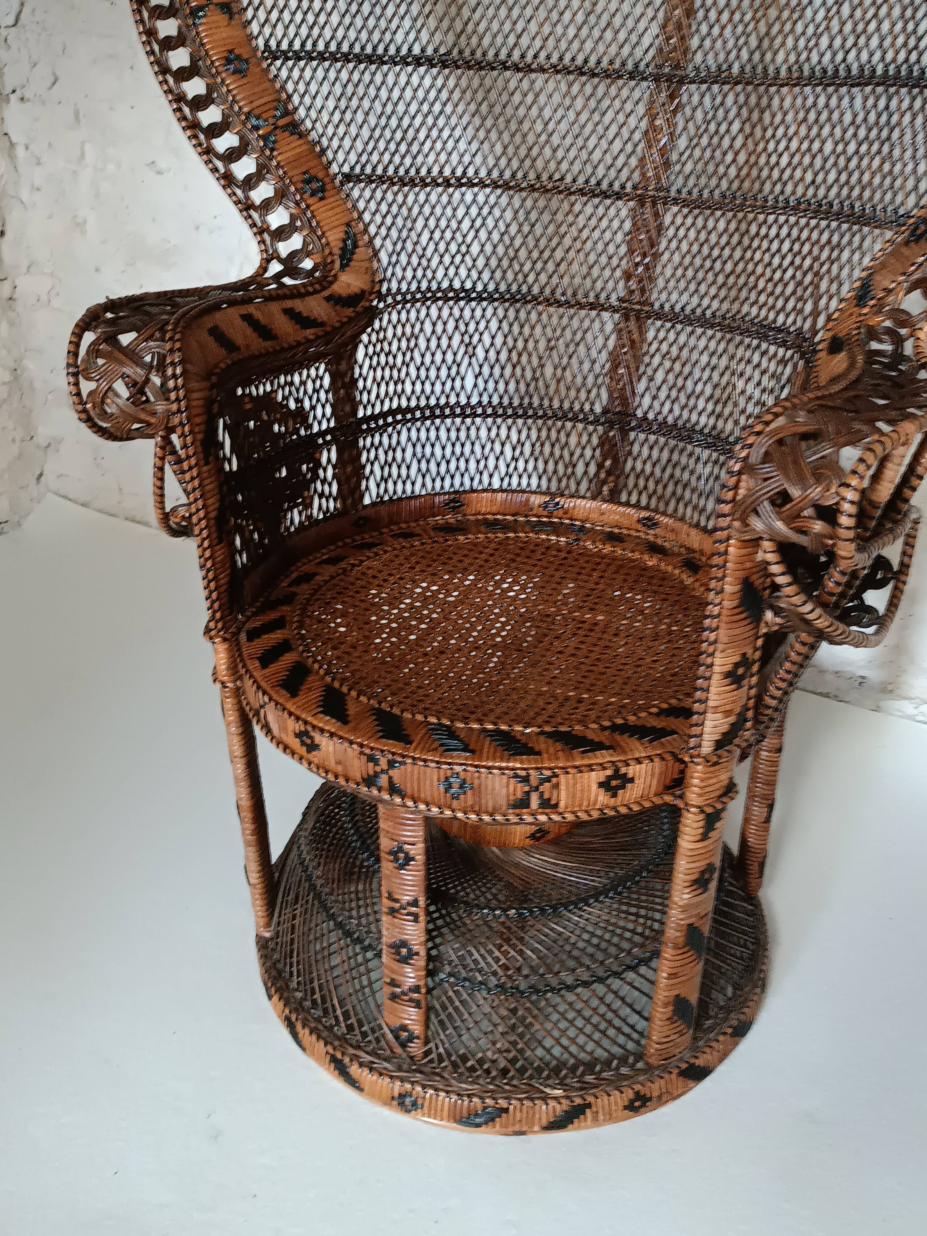 Emmanuelle rattan armchair Kok Maison 1970