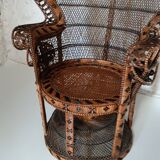 Emmanuelle rattan armchair Kok Maison 1970