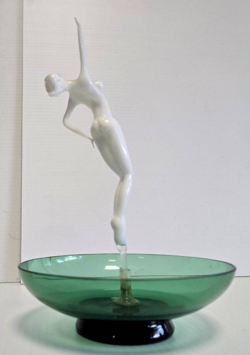 Murano : baguier ou vide poche époque Art nouveau