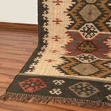 4x10 jute handwoven kilim runner rug, 120 x 300 cm handmade, kelim, carpet, indian.