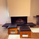 Pair of Low Wooden Stools with Leather Seats, 1970s