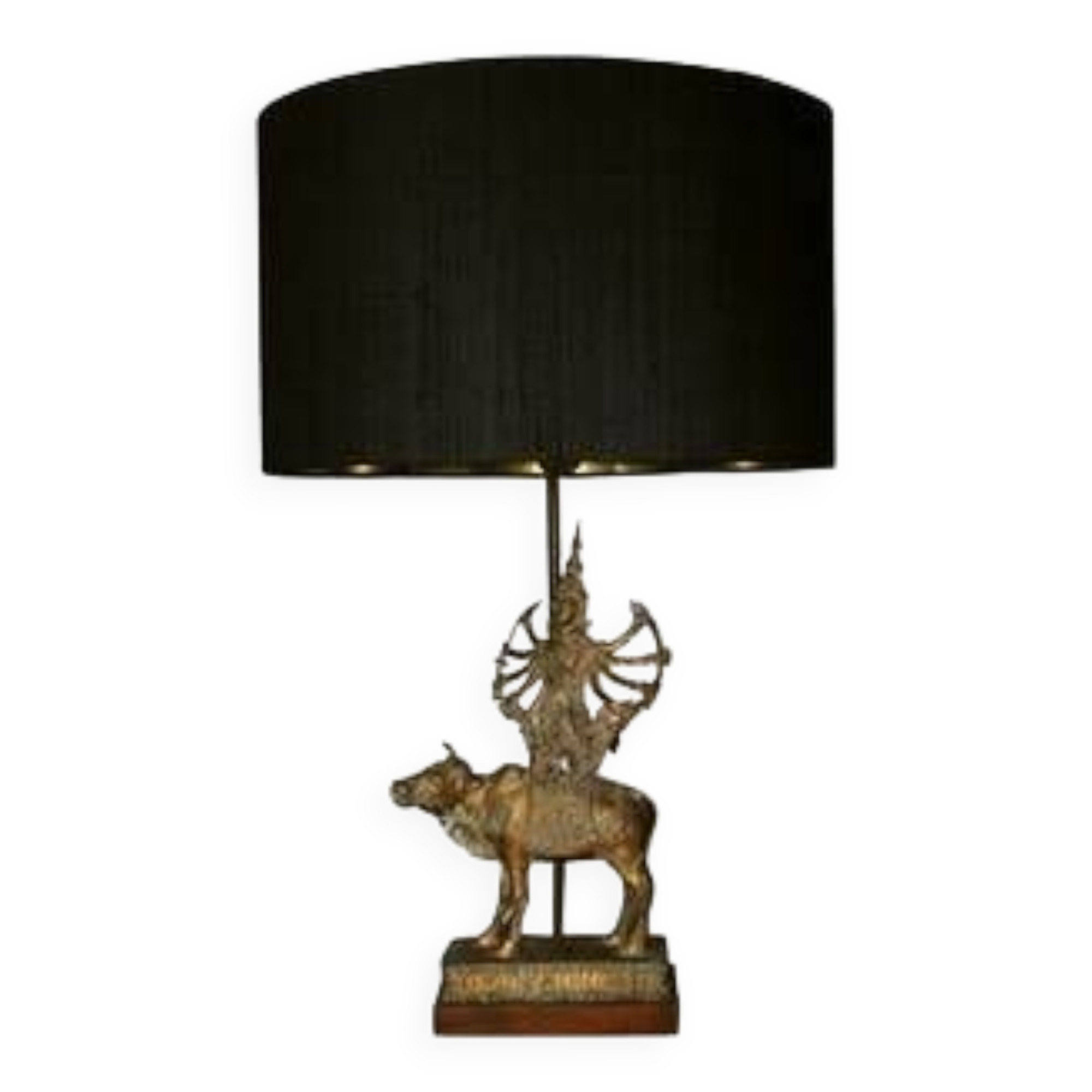 Shiva lamp in bronze.