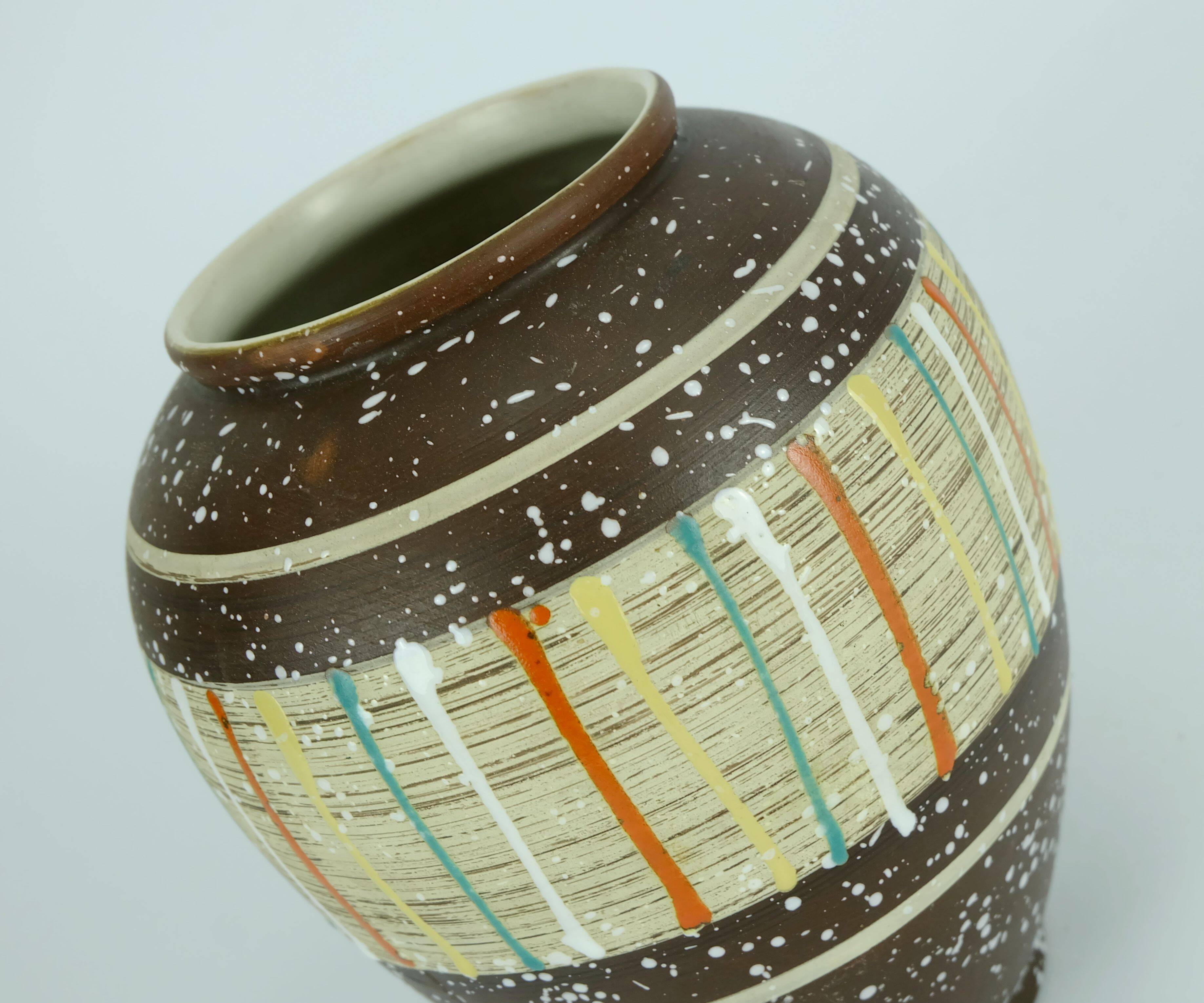 carstens mid century VASE multicolored decor model 526-17