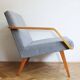 Pair of 1970s Armchairs by Mier with new fabric