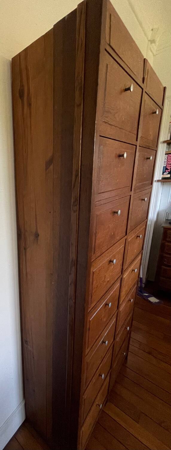 Oak storage cabinet