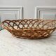 trio of woven rattan and bamboo baskets from the 60s and 70s