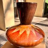 Vase Volcano orange