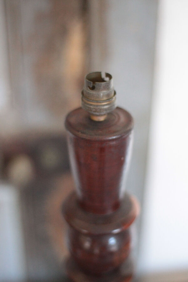 Pied de lampe bois, lampe à poser, lampe bois, lampe d'appoint, éclairage
