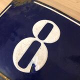 Enamelled plate number 8
