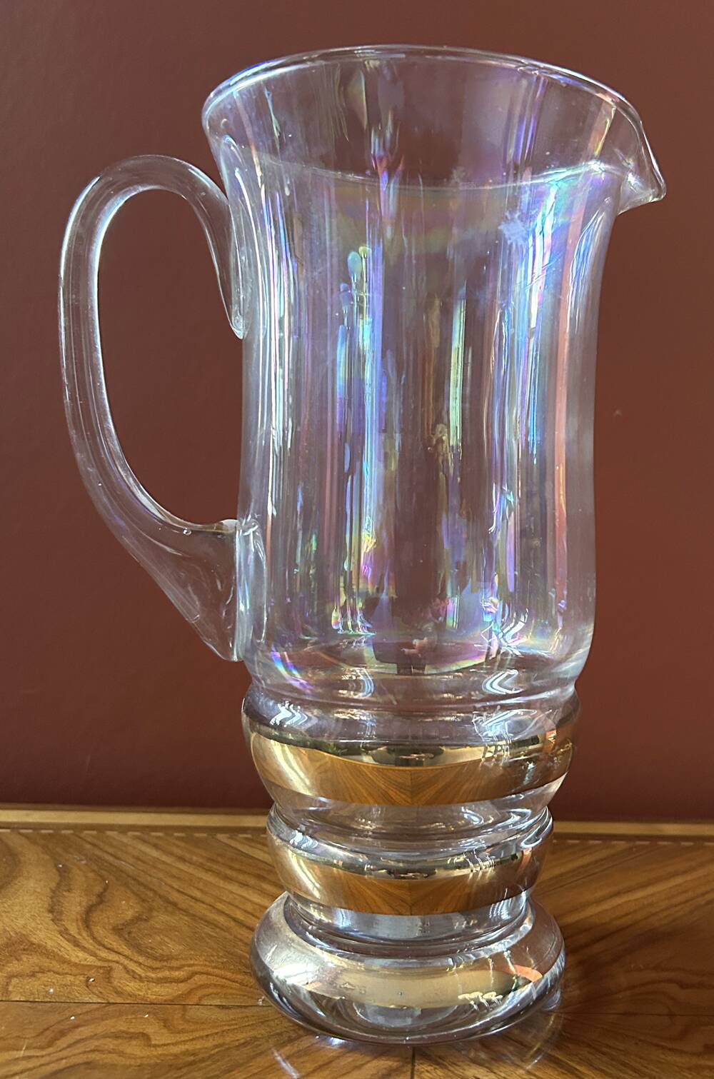 Iridescent vase Dorthy Thorpe, vintage, 50s/60s