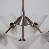 Mid-century chandelier by Drukov,  1960