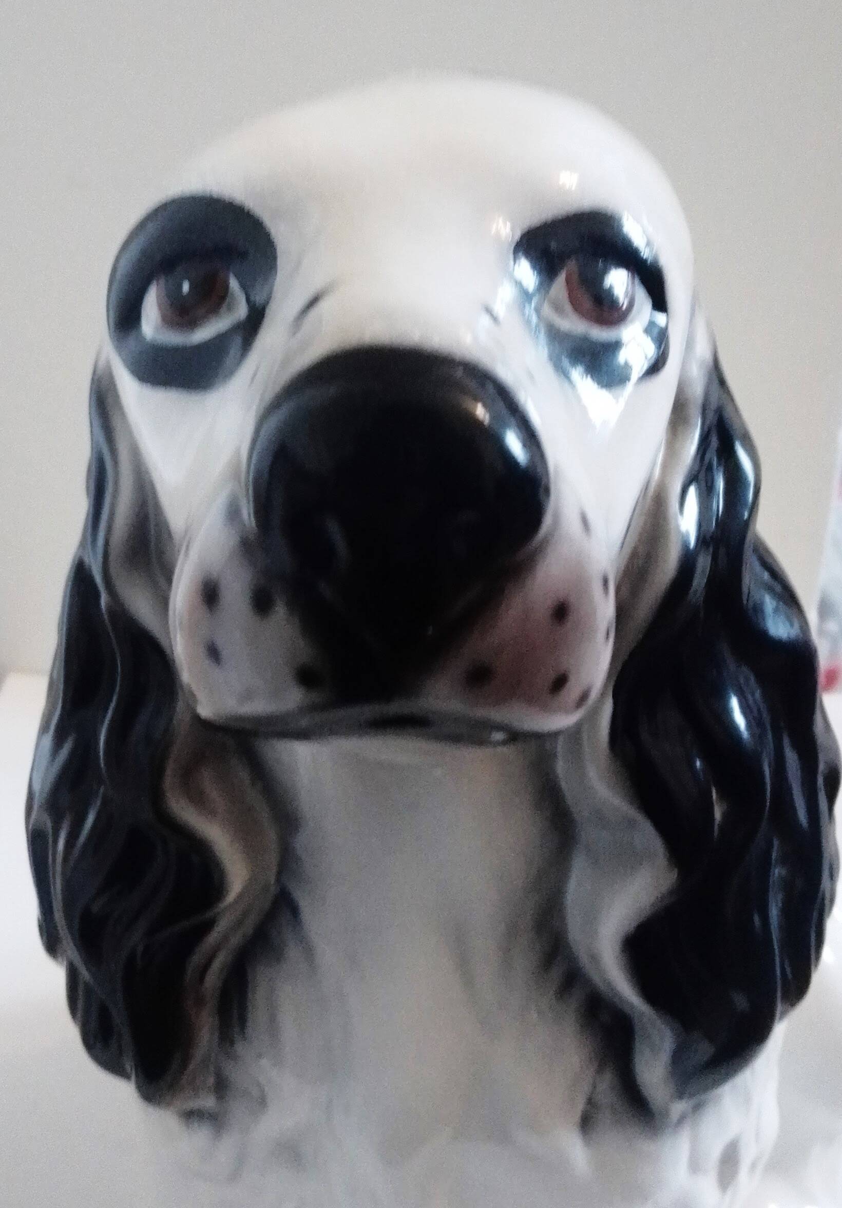 Vintage ceramic puppy: cocker spaniel