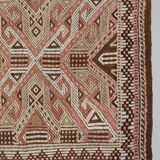 Turkish jajim runner hand woven wool nomad runner rug 140 x 320 cm