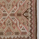 Turkish jajim runner hand woven wool nomad runner rug 140 x 320 cm