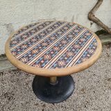 Bistro foot table and cement tile