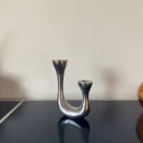 Designer cast iron candle holder