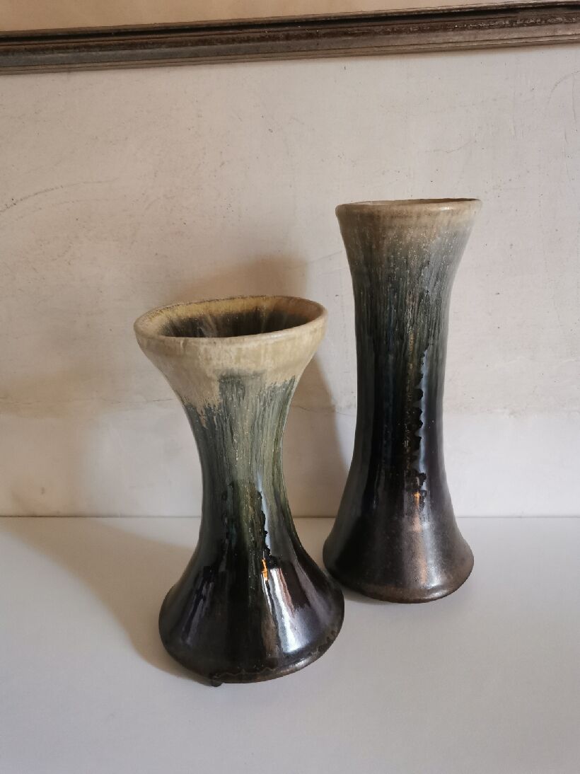 Pair of vases from the Borne circa 1980