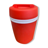 Mobil vintage orange-red ice bucket