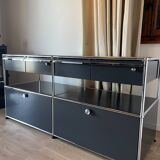 Commode USM Haller en Gris Anthracite