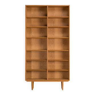 Danish High oak bookcase by Hundebad & Co, 1960s