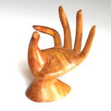 Wooden fig hand, 70s