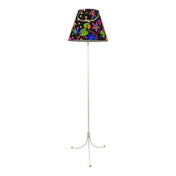 Josef Frank x J.T. Kalmar (Haus & Garten) Lampe sur pied tripode en laiton blanc #2057