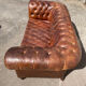 2 seater chesterfield leather sofa