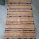 Small Berber Kilim Ochre Sand – Flat Weaving Hanbel – 77x150 cm