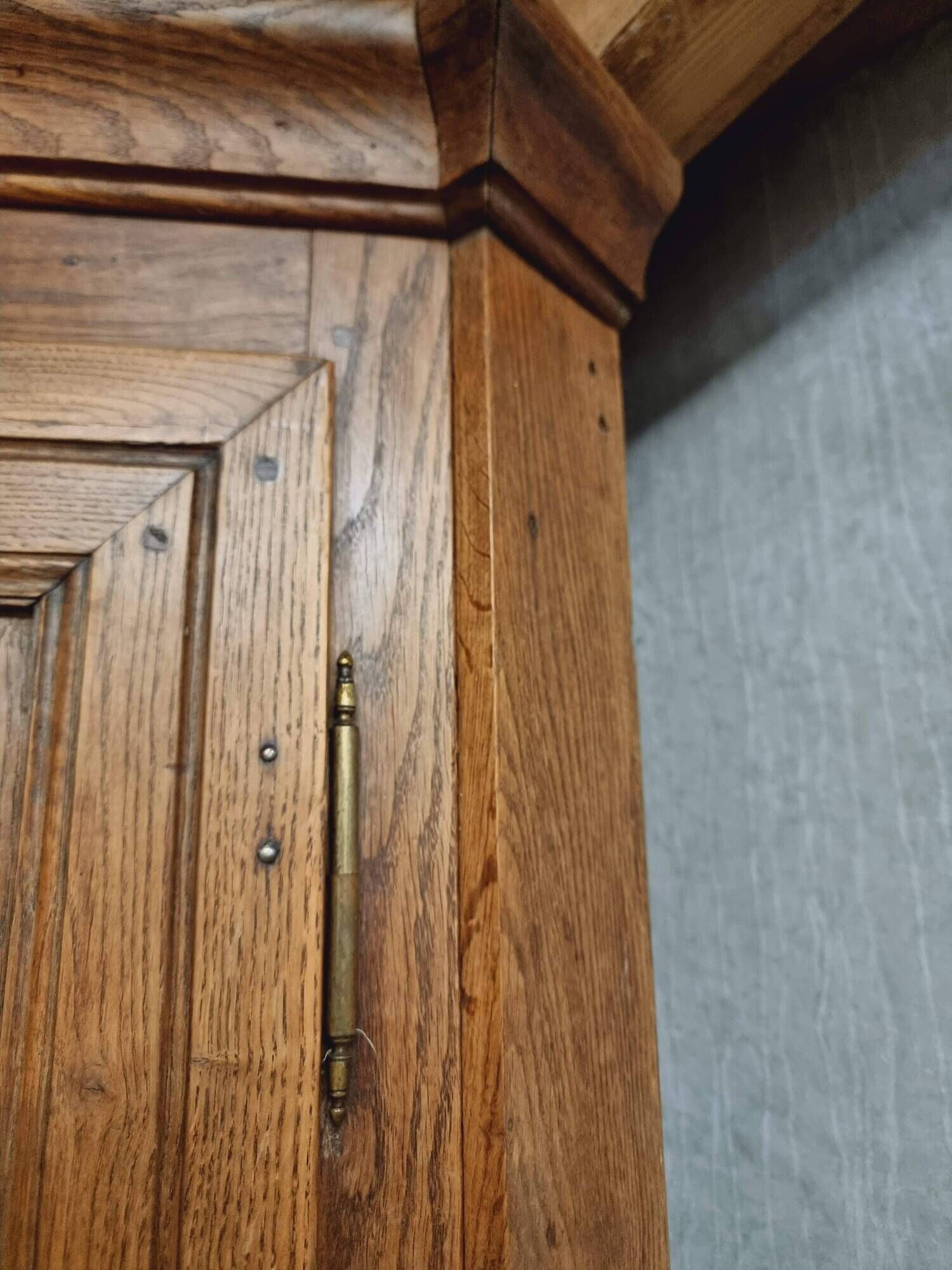Antique cabinet door furniture panel oak 19th century 140x193cm