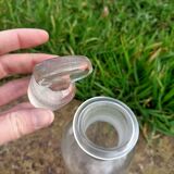 Set of 3 retro glass bottles