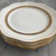 4 Nardon Lafarge porcelain dessert plates