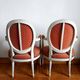 Pair of Louis XVI medallion cabriolet armchairs