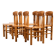 Pine dining chair by Rainer Daumiller, Set of 6