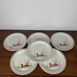 Set of 6 Vintage Churchill England Dinner Plates – Duck Motif