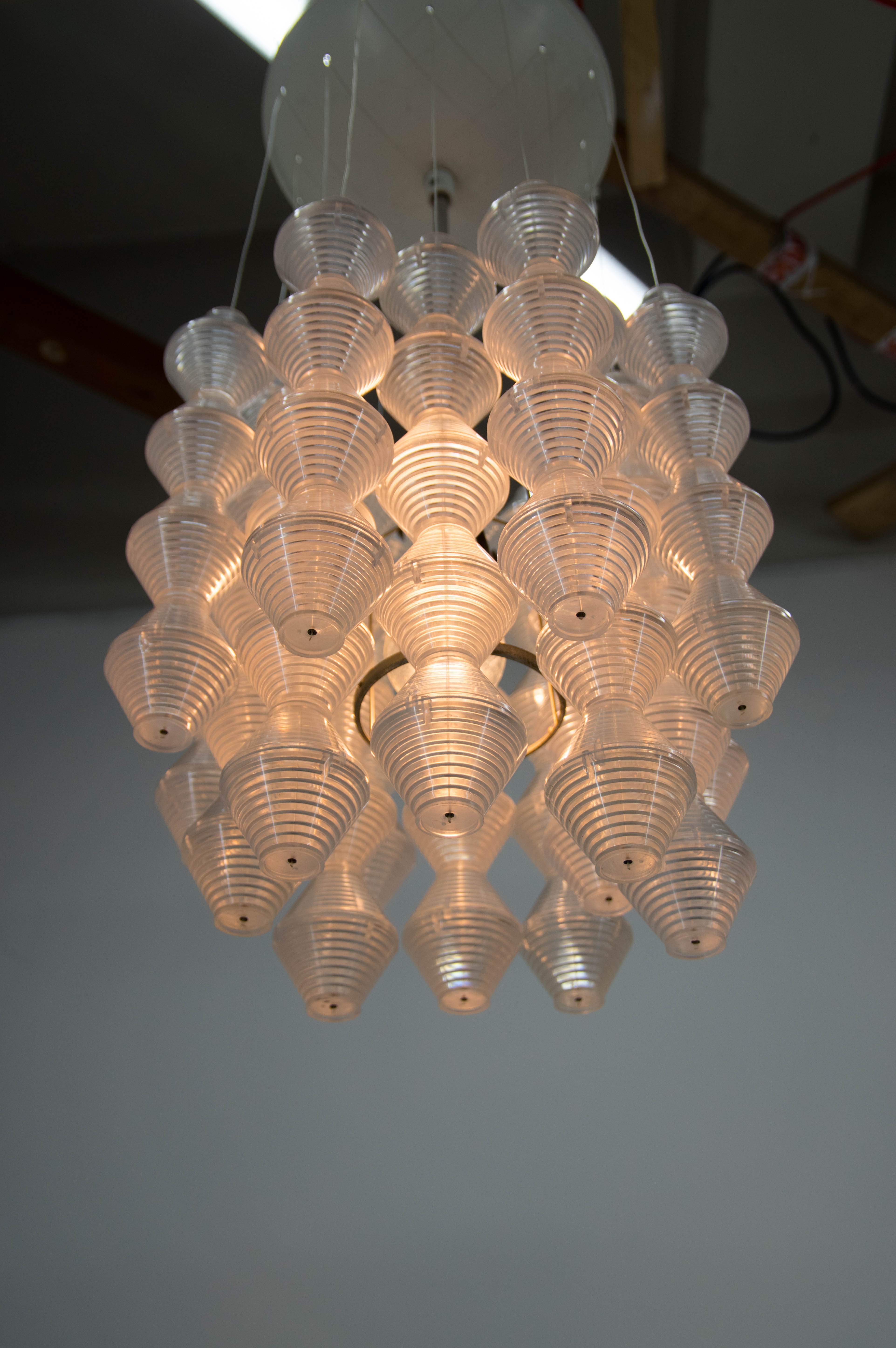 Space Age Chandelier by Napako, 1970s