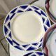 Set of 6 flat plates badonviller courville and sumatra 30s