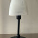 Vintage lamp from the 80s in black metal and glass paste