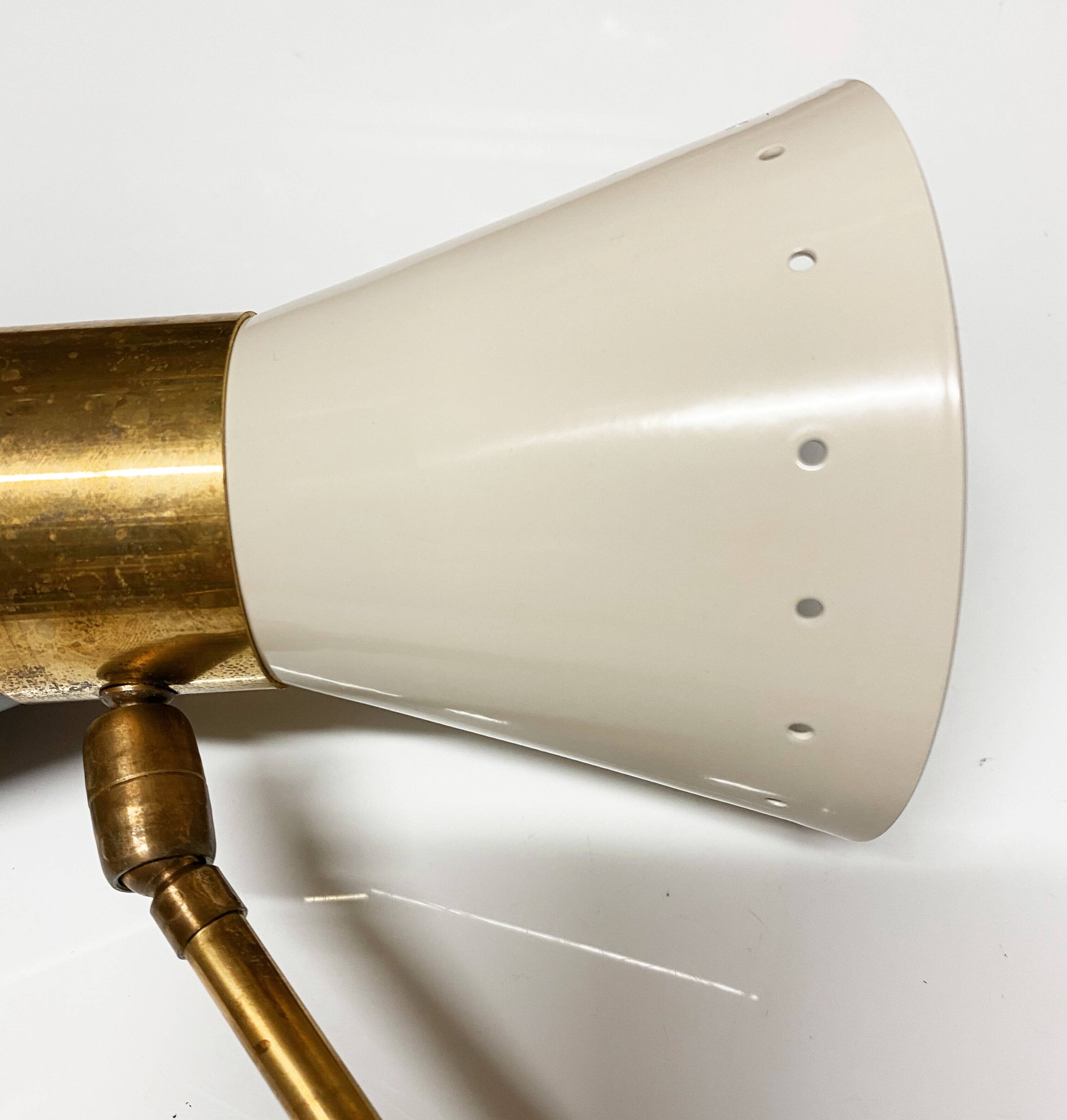 Italian articulated wall light diabolo design 50s
