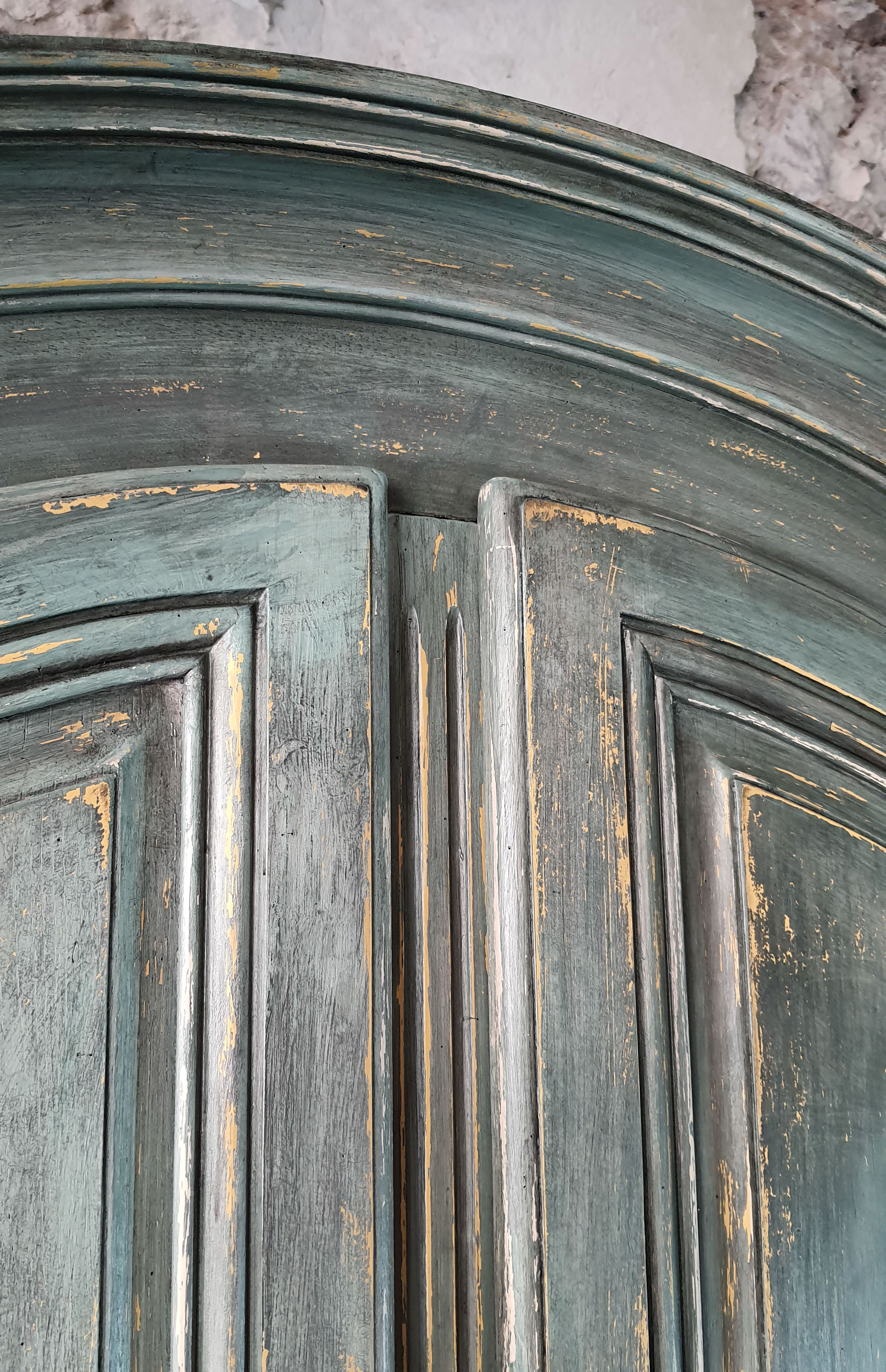 Wardrobe wardrobe de tonges shabby chic patinated